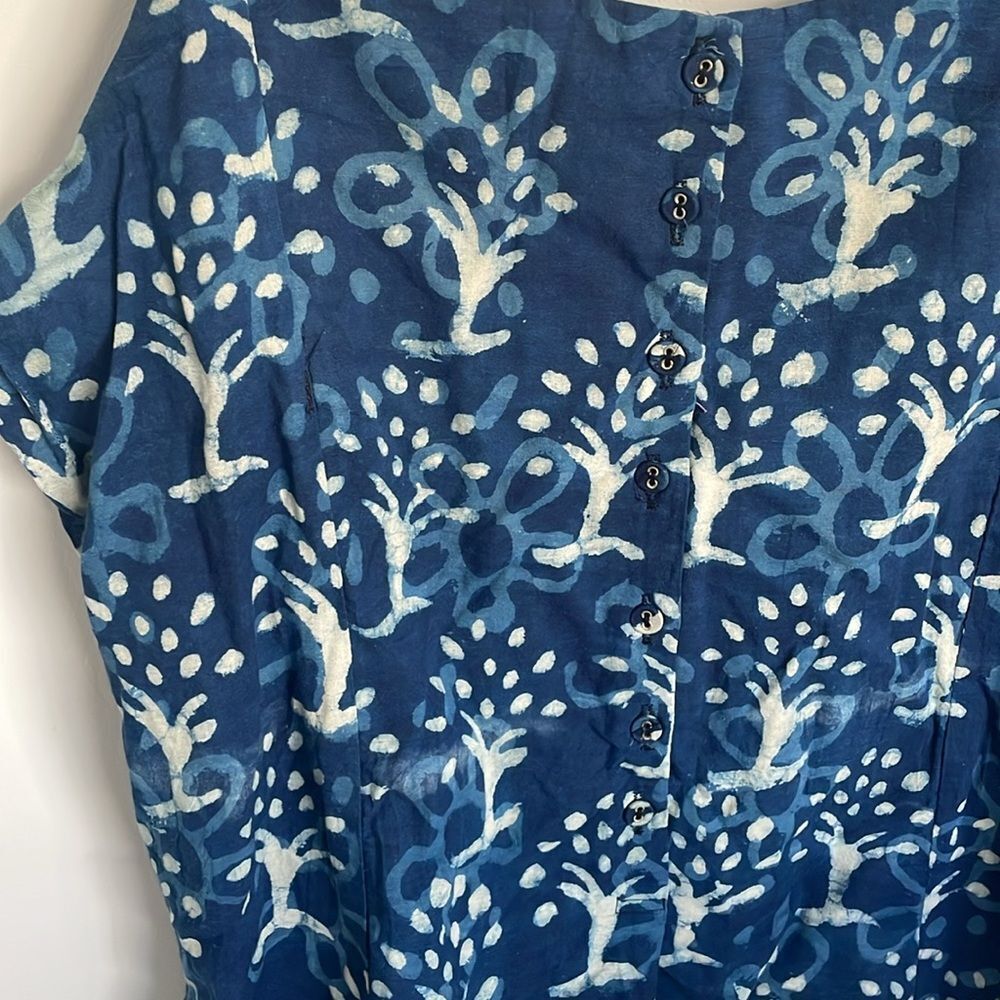 NWT Women ikkat print cotton summer dress - Picture 3 of 7